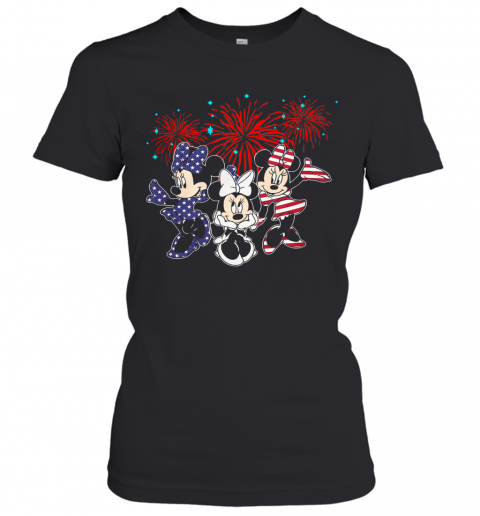 Mickey Mouse Happy The 4Th Of July Merica T-Shirt Classic Women's T-shirt