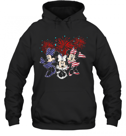 Mickey Mouse Happy The 4Th Of July Merica T-Shirt Unisex Hoodie