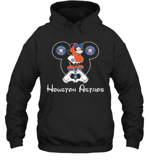 Mickey Mouse Houton Astros Heart T-Shirt Unisex Hoodie