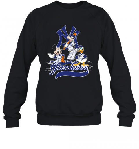 Mickey Mouse Pluto Donald Duck New York Yankees T-Shirt Unisex Sweatshirt
