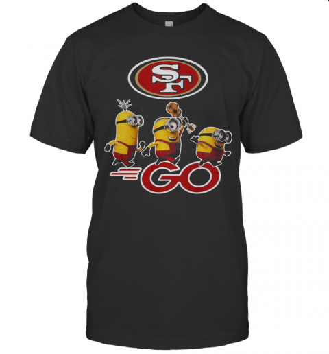 Minions Guitar Go San Francisco 49Ers Football Logo T-Shirt