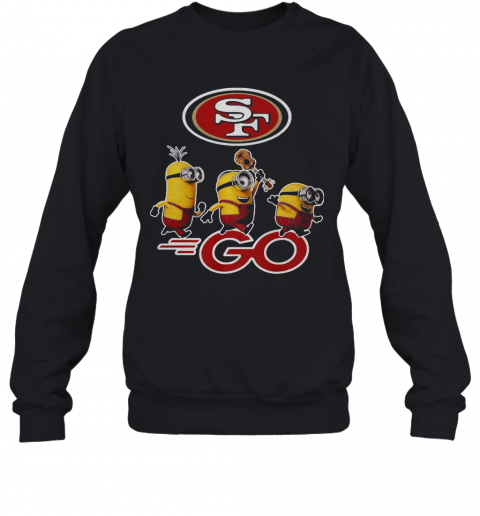 Minions Guitar Go San Francisco 49Ers Football Logo T-Shirt Unisex Sweatshirt