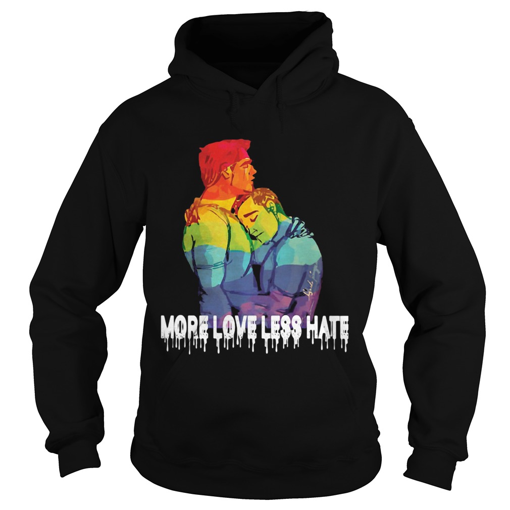 More love less hate LGBT Hoodie