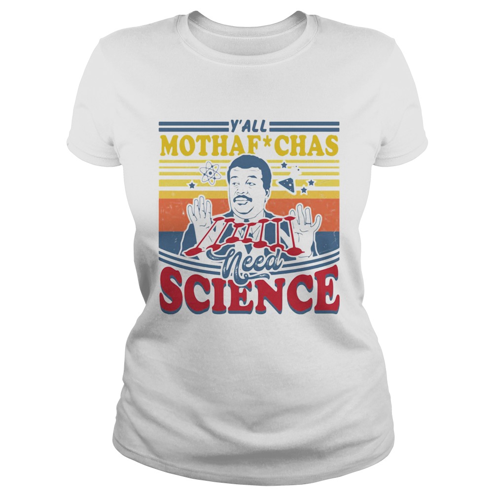 Mothaf Chas Nedd Science Vintage Retro Classic Ladies