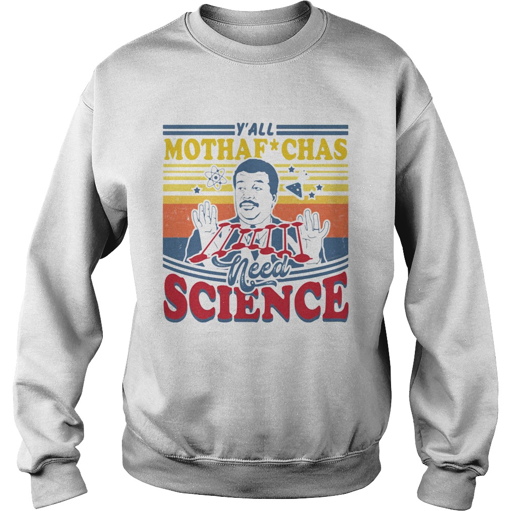 Mothaf Chas Nedd Science Vintage Retro Sweatshirt