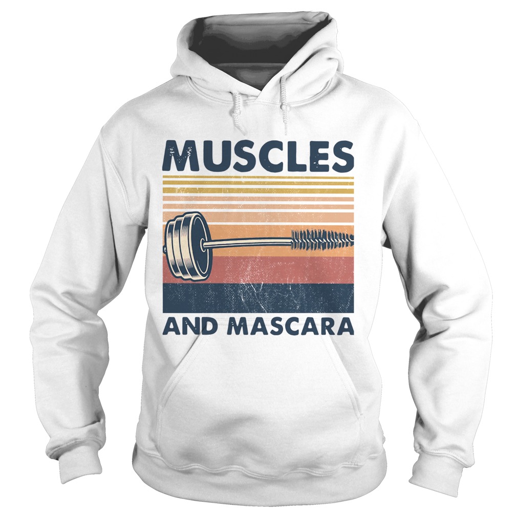 Muscles And Mascara Vintage Hoodie