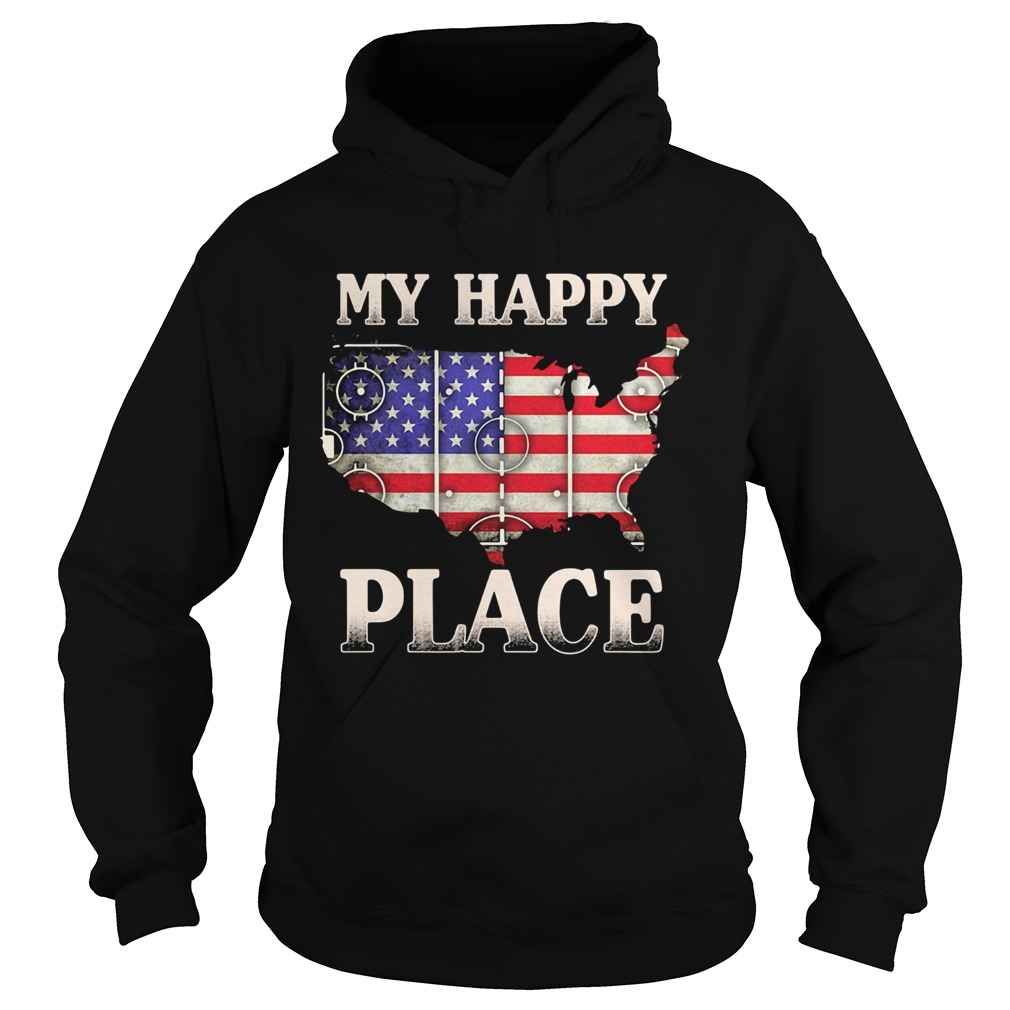 My happy place american flag independence day Hoodie
