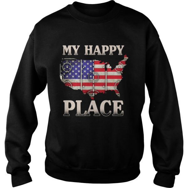 My happy place american flag independence day  Sweatshirt