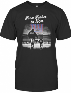 New York Giants From Father To Son Metlife Stadium Happy Father'S Day T-Shirt