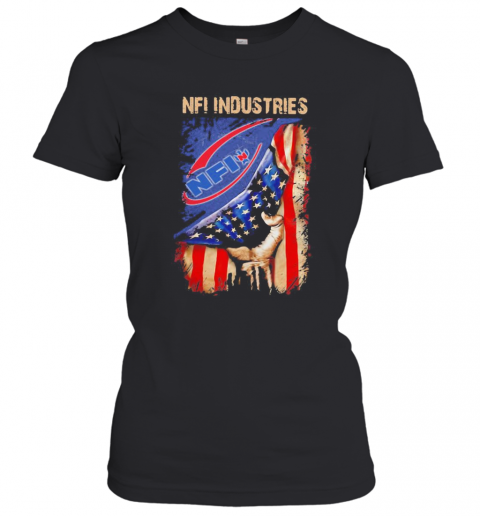 Nfi Industries American Flag Independence Day T-Shirt Classic Women's T-shirt