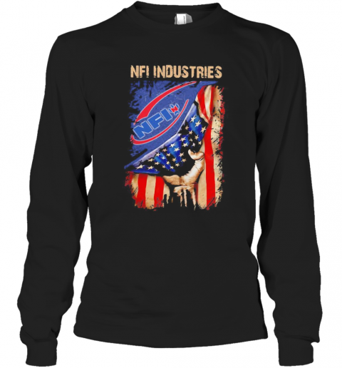 Nfi Industries American Flag Independence Day T-Shirt Long Sleeved T-shirt 