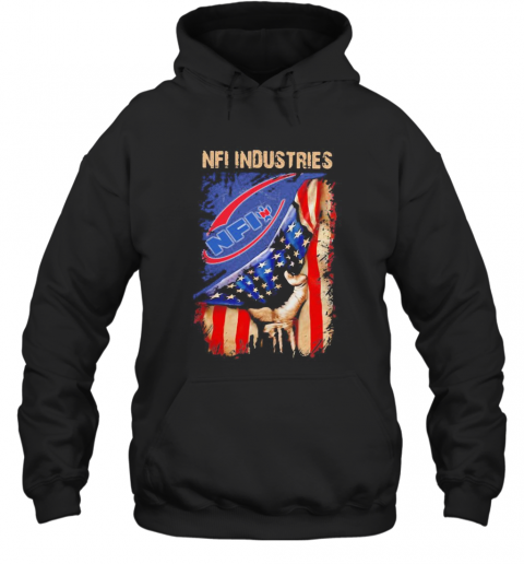 Nfi Industries American Flag Independence Day T-Shirt Unisex Hoodie