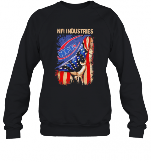 Nfi Industries American Flag Independence Day T-Shirt Unisex Sweatshirt
