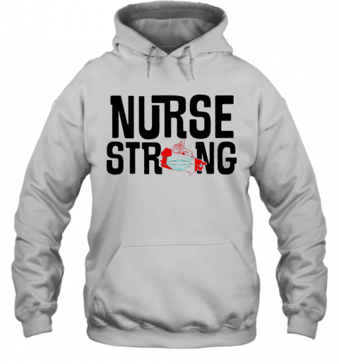 Nurse Strong Mask Map Canada T-Shirt Unisex Hoodie