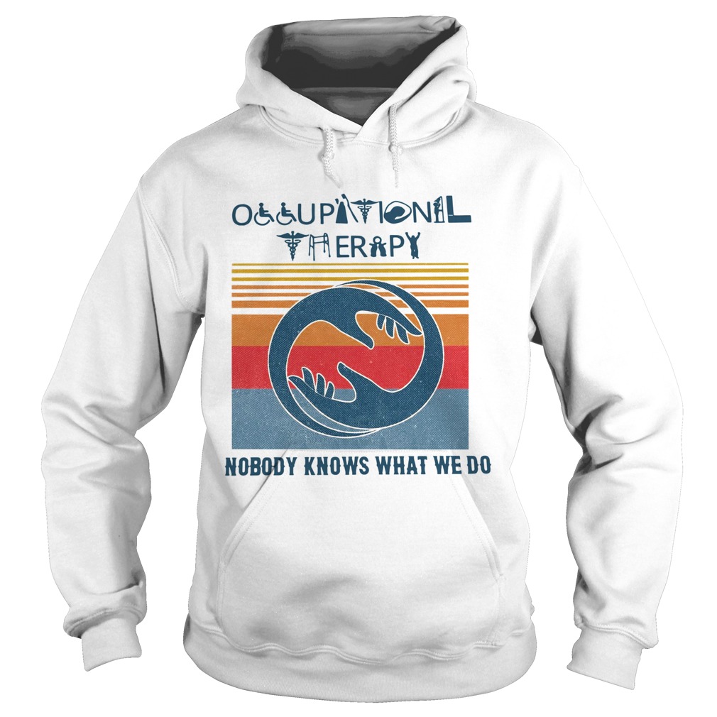 Occupational Therapy Nobody Knows What We Do Vintage Hoodie