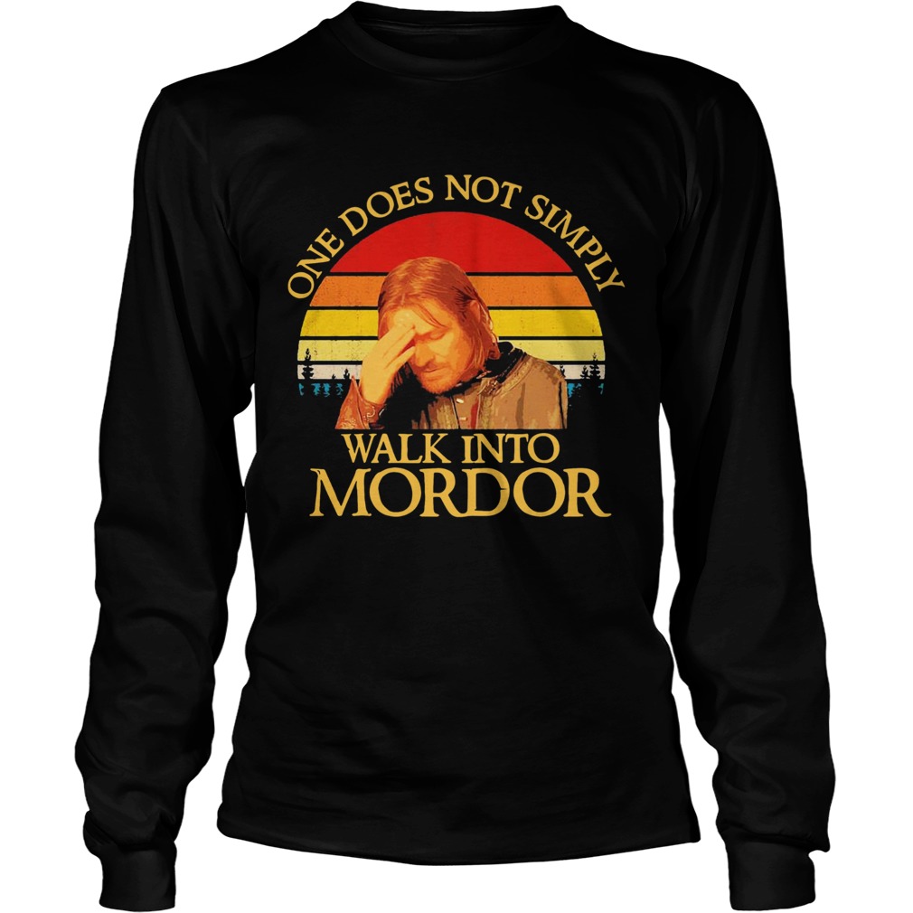 One Does Not Simply Walk Into Mordor Vintage Long Sleeve