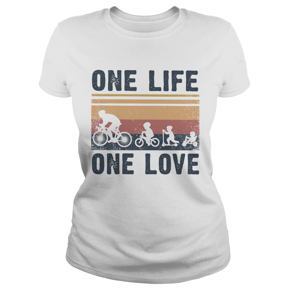 One Life One Love Bike Bikecil Vintage Retro Classic Ladies
