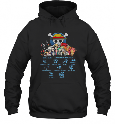 One Piece 1997 2019 Moren 950 Chapters Signature T-Shirt Unisex Hoodie