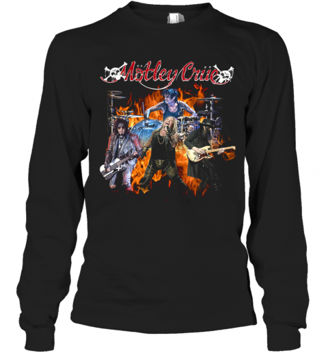 Otley Crue Band Fire T-Shirt Long Sleeved T-shirt 