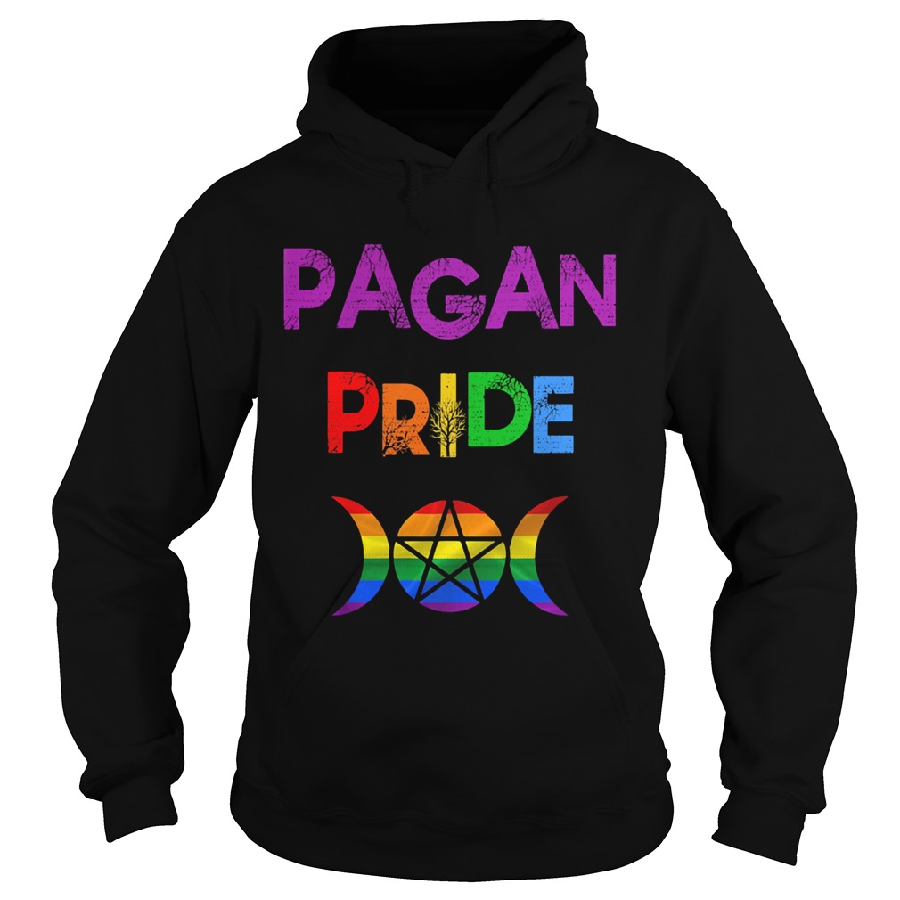 Pagan pride star moon lgbt Hoodie