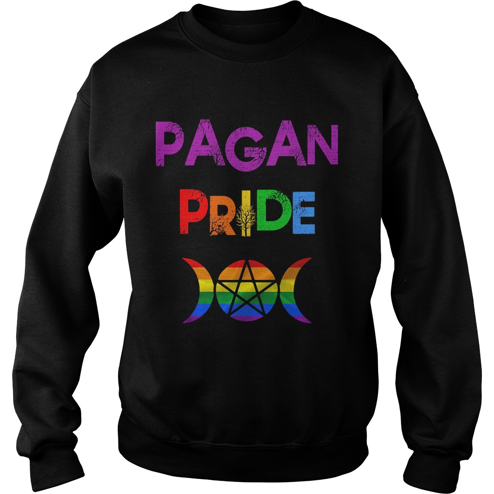 Pagan pride star moon lgbt Sweatshirt