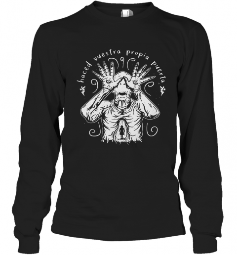 Pale Man Pan'S Labyrinth Haced Vuestra Propia Puerta T-Shirt Long Sleeved T-shirt 