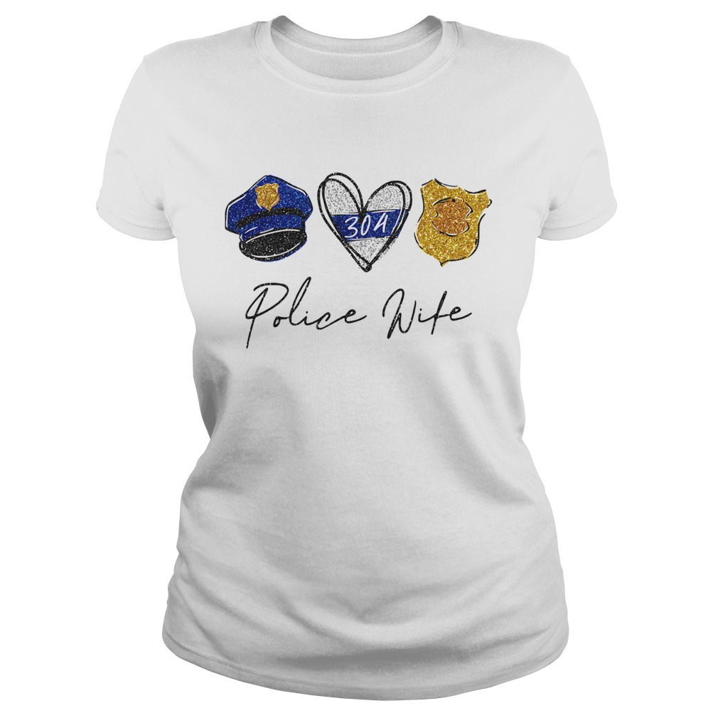 Peace love police wife Classic Ladies