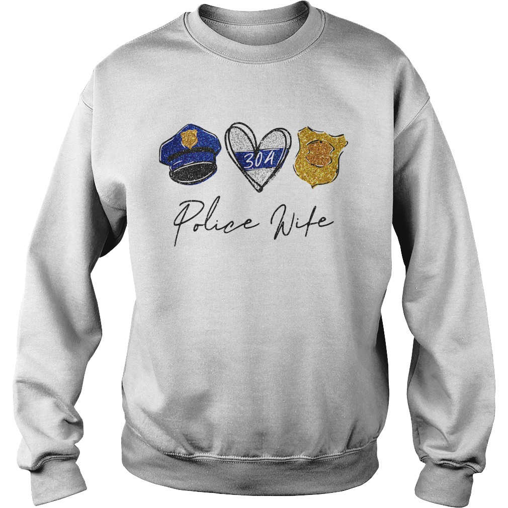 Peace love police wife Sweatshirt