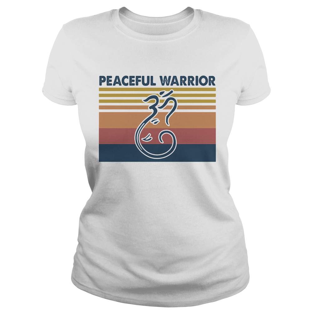 Peaceful warrior vintage Classic Ladies