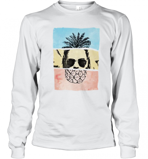 Pineapple Face T-Shirt Long Sleeved T-shirt 