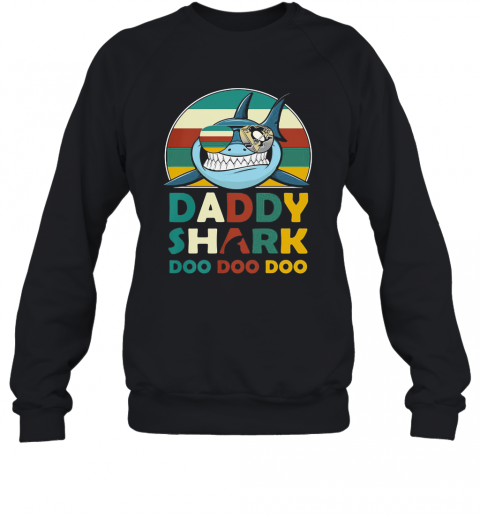 Pittsburgh Penguins Daddy Shark Doo Doo Doo Vintage T-Shirt Unisex Sweatshirt