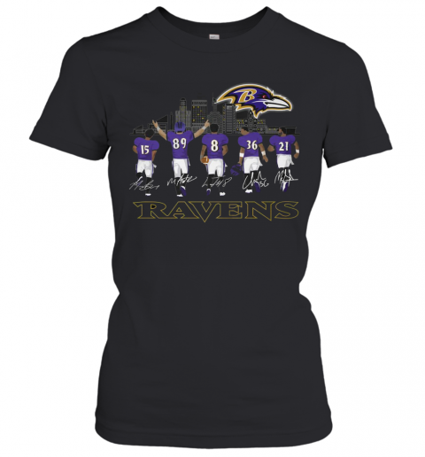 Player Name Baltimore Ravens Legends Signatures T-Shirt Classic Women's T-shirt