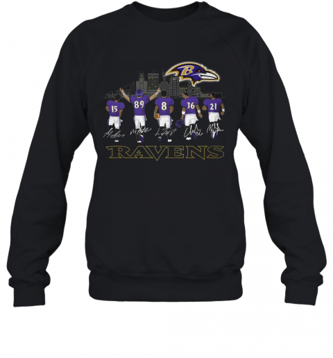 Player Name Baltimore Ravens Legends Signatures T-Shirt Unisex Sweatshirt