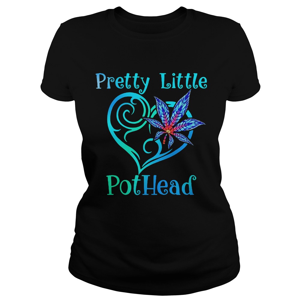 Pretty little pothead heart weed Classic Ladies