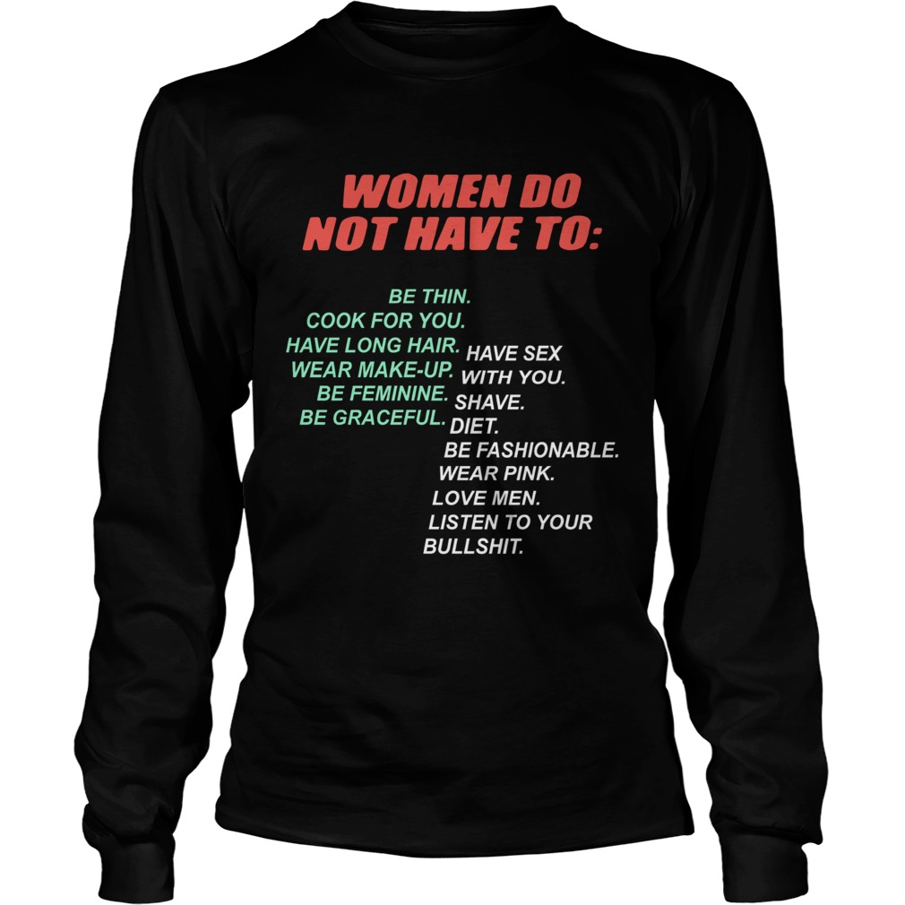 Pro Woman Women Do Not Have To Long Sleeve