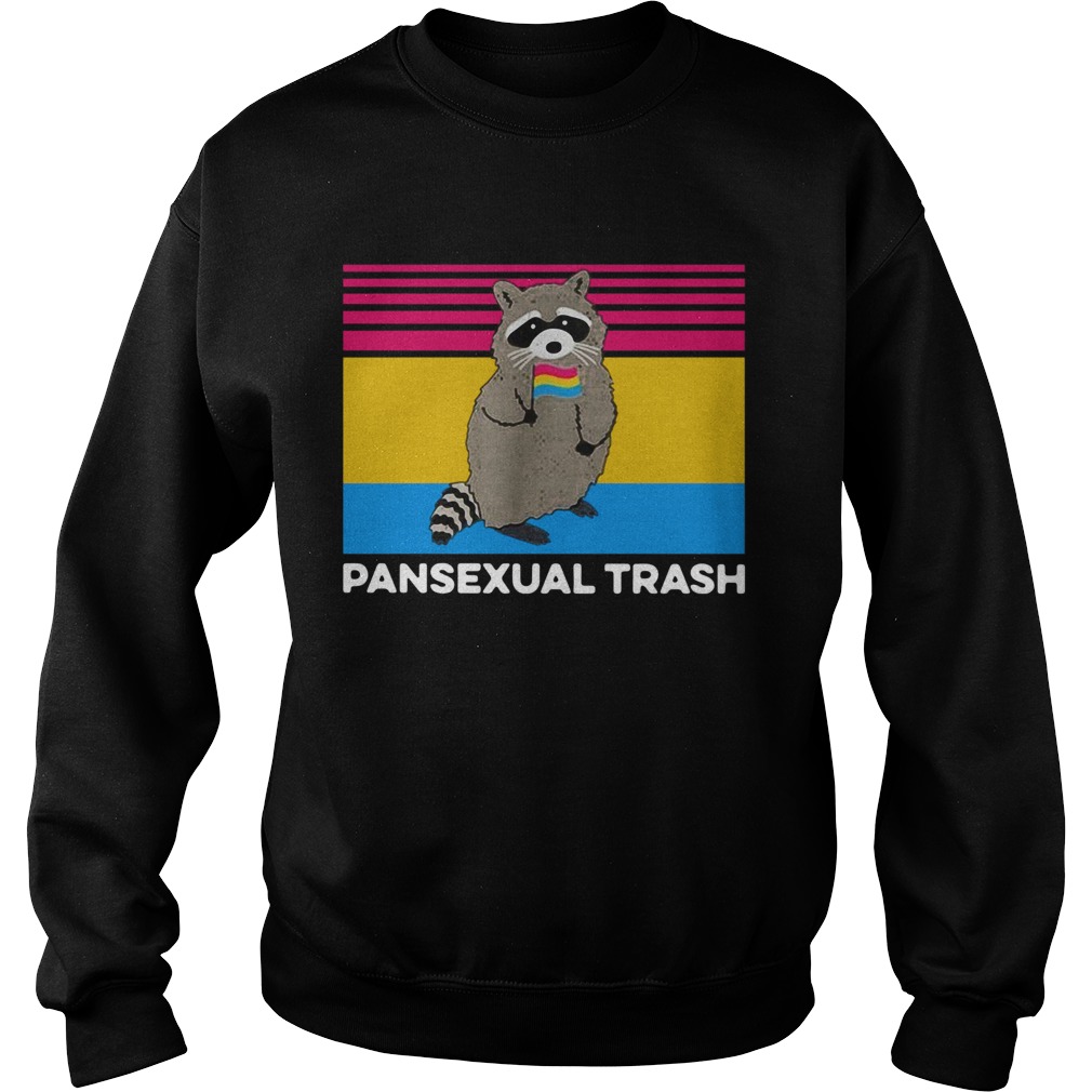 Raccoon Pansexual Trash Vintage Sweatshirt