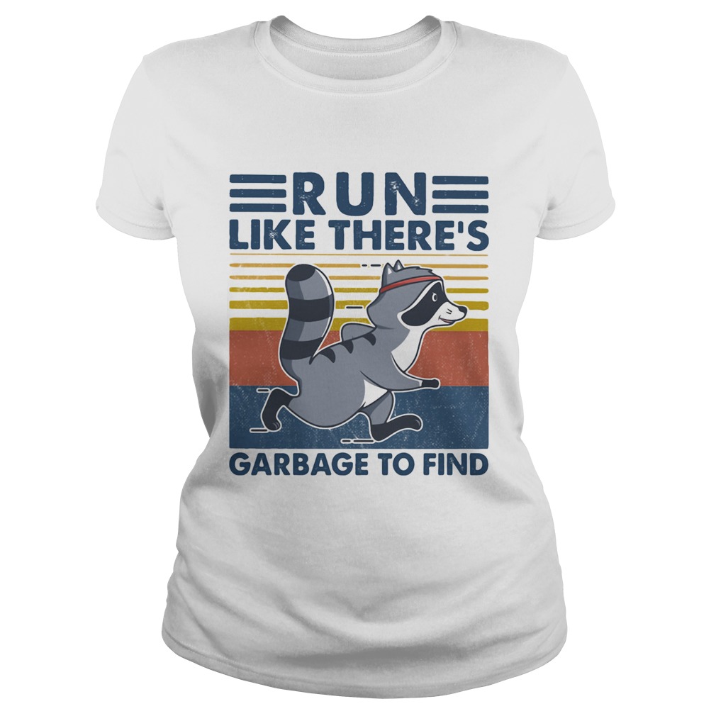 Raccoon run like theres garbage to find vintage retro Classic Ladies