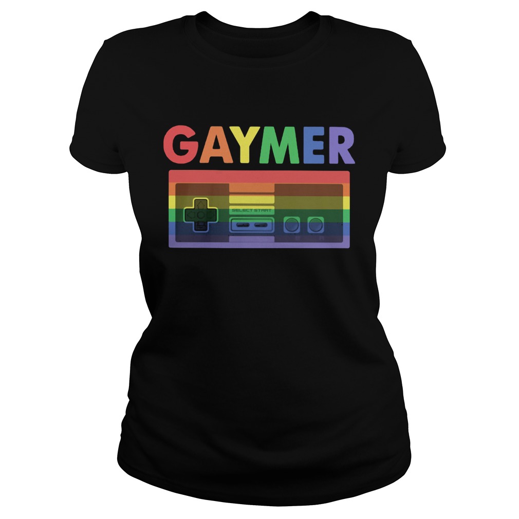 Rainbow Cassette Gaymer Pride LGBT Classic Ladies