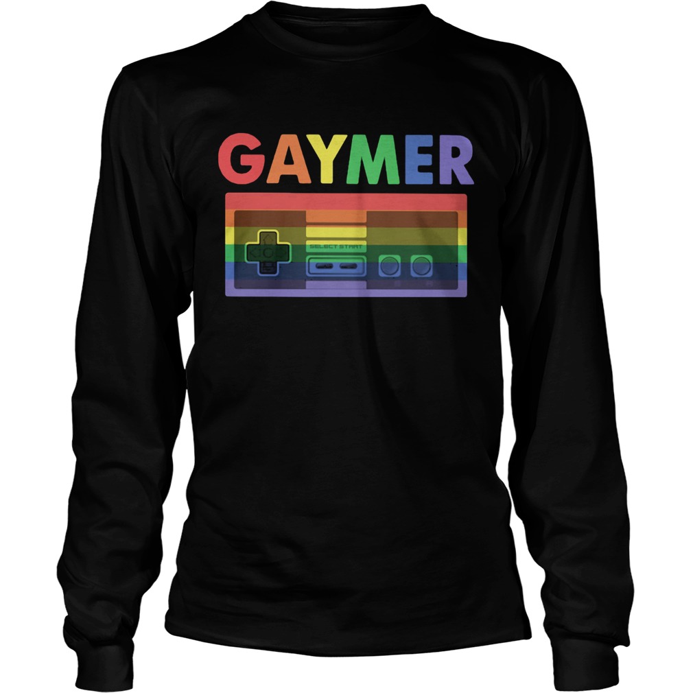 Rainbow Cassette Gaymer Pride LGBT Long Sleeve