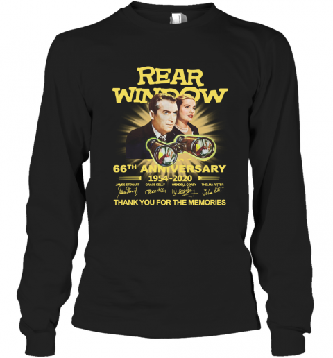 Rear Window 66Th Anniversary 1954 2020 Thank You For The Memories Signature T-Shirt Long Sleeved T-shirt 