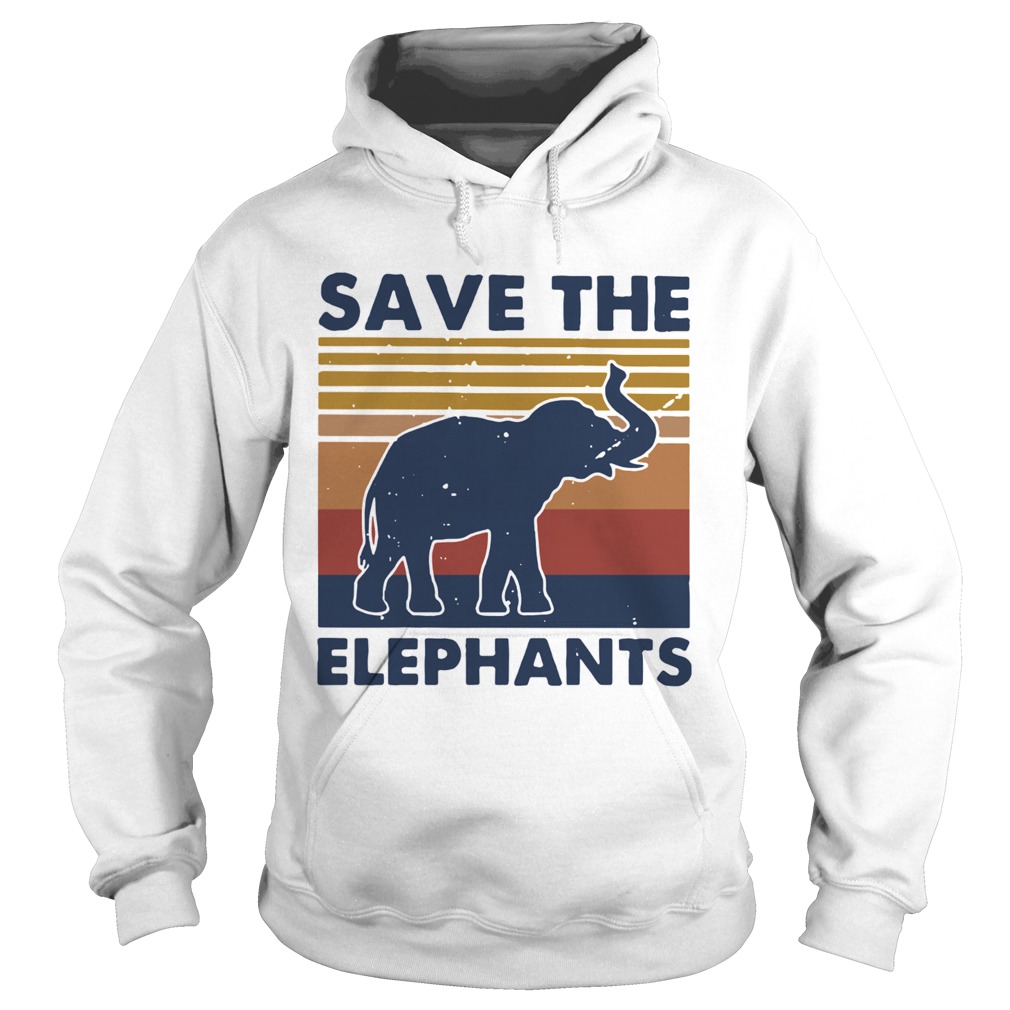 Save The Elephants Vintage Hoodie