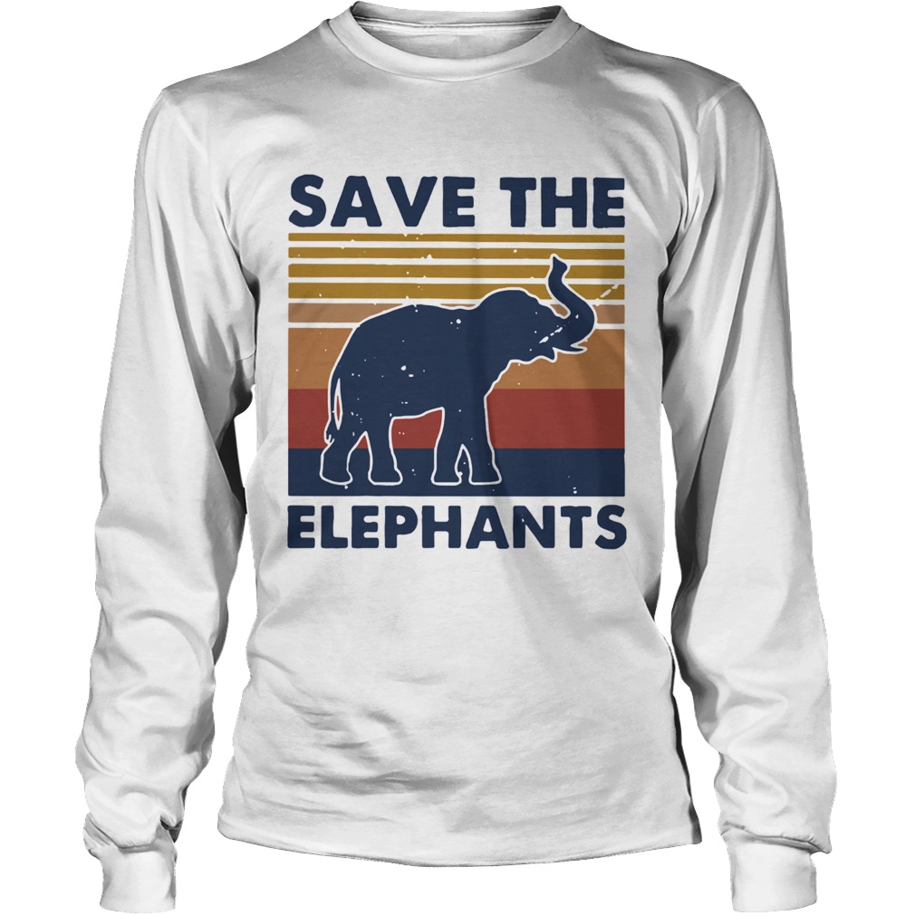 Save The Elephants Vintage Long Sleeve