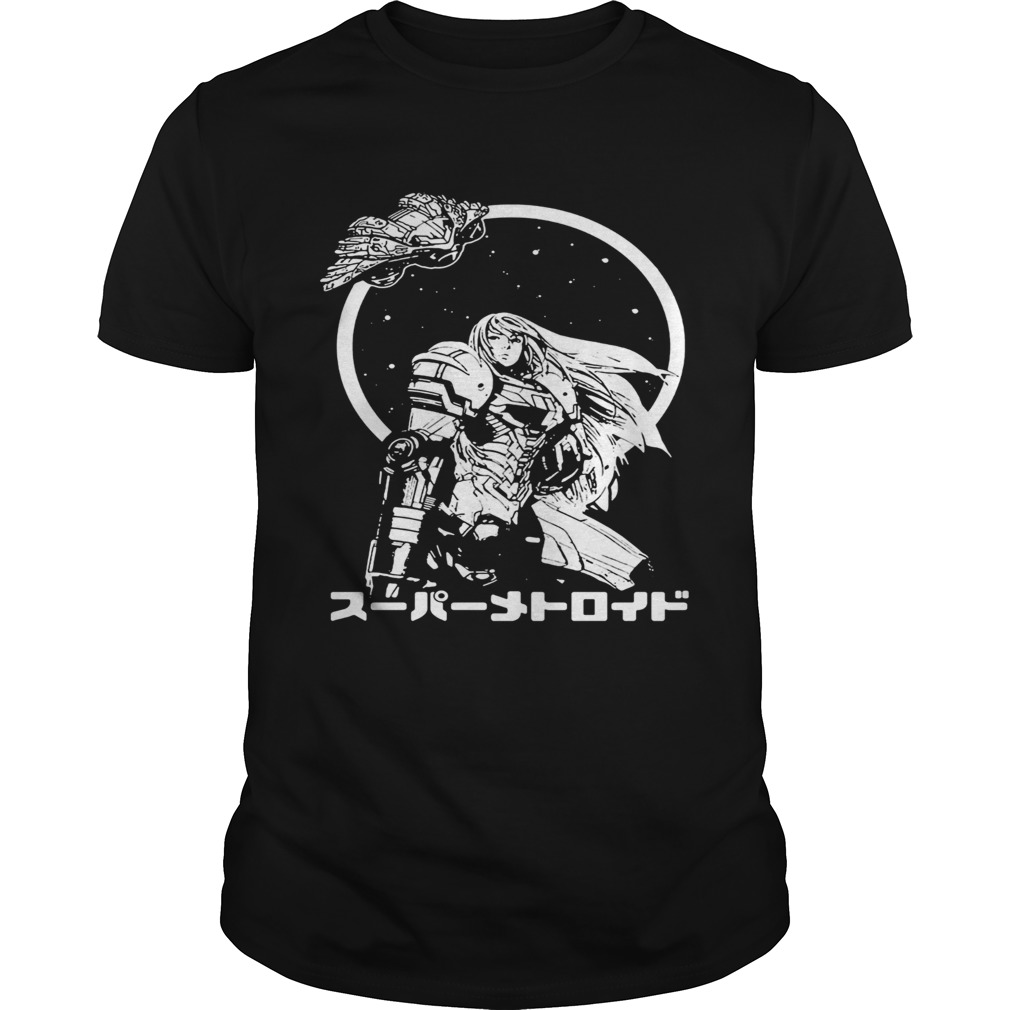 Science fiction action game japanese shirt