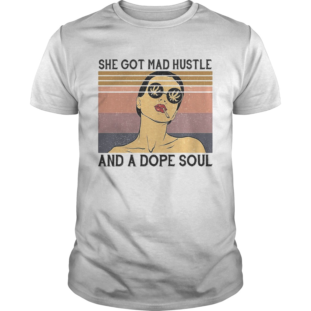 She got mad hustle and a dope soul vintage shirt