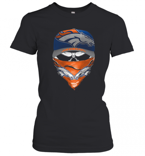 Skull Face Mask Denver Broncos Logo T-Shirt Classic Women's T-shirt