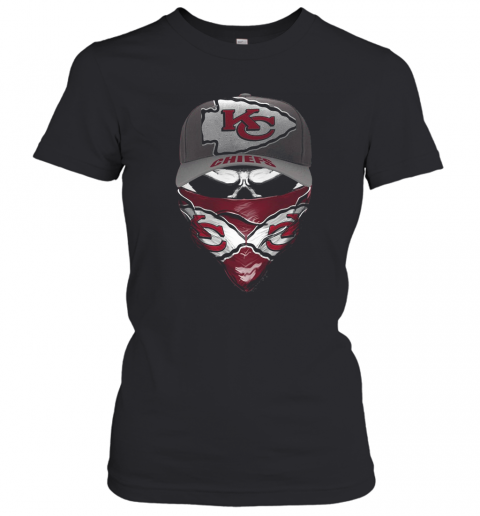 Skull Face Mask Kansas City Chiefs Logo T-Shirt Classic Women's T-shirt