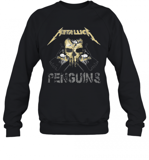 Skull Metallica Pittsburgh Penguins Flag T-Shirt Unisex Sweatshirt