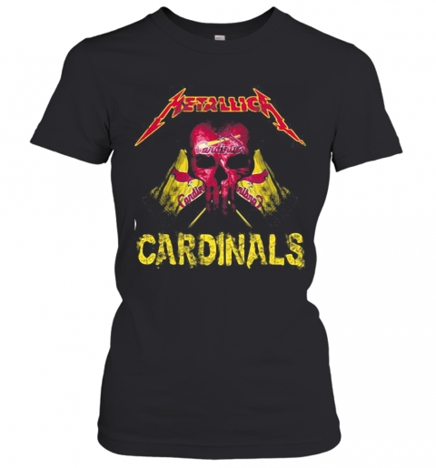 Skull Metallica St. Louis Cardinals Flag T-Shirt Classic Women's T-shirt
