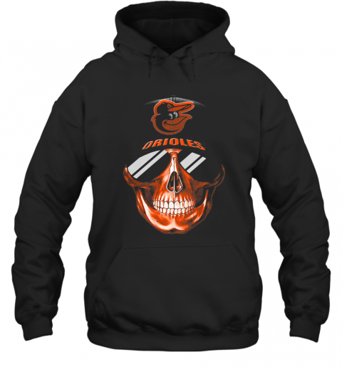 Skull Smile Baltimore Orioles Baseball T-Shirt Unisex Hoodie