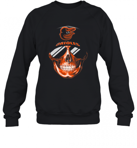 Skull Smile Baltimore Orioles Baseball T-Shirt Unisex Sweatshirt